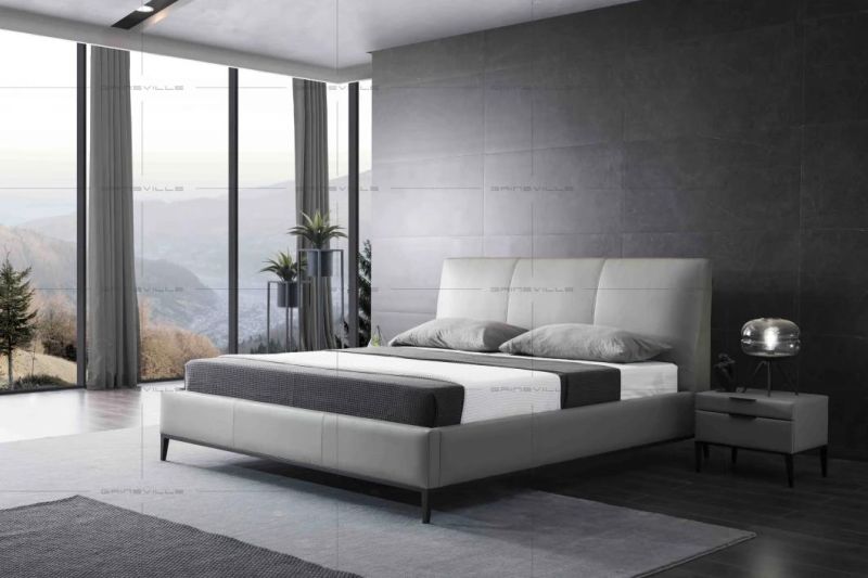 Popular Modern Home Furniture Designed Leather Bed for Bedroom Set Gc1816