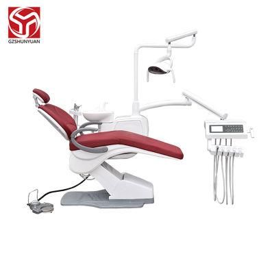 Soft Leather High Grade Digital Dental Unit Chair with Panoramic Viewer