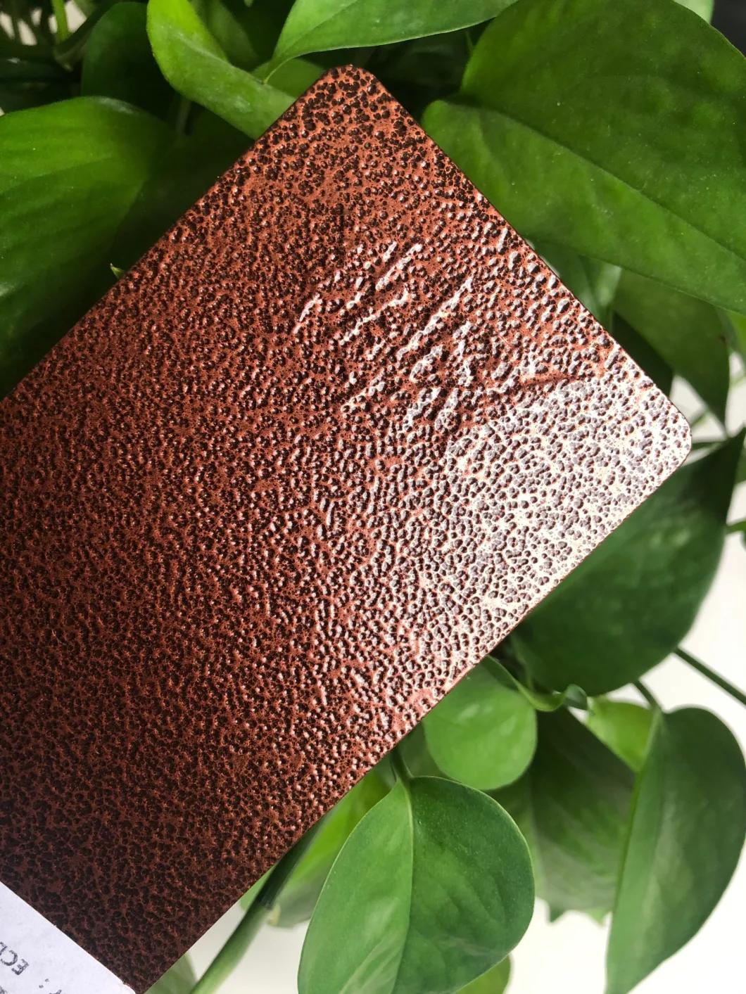 Free Sample Affordable Price Crocodile Leather Coating for Decorating Metal Furniture Metal Spray Hammer Texture Antique Brass Powder Coating