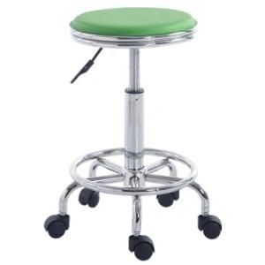 Round Seat Stainless Steel Modern Lift Adjustable Bar Stools