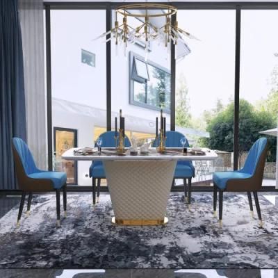 Home Furniture Modern Marble Dining Table Luxury Restaurant Furniture for Living Room