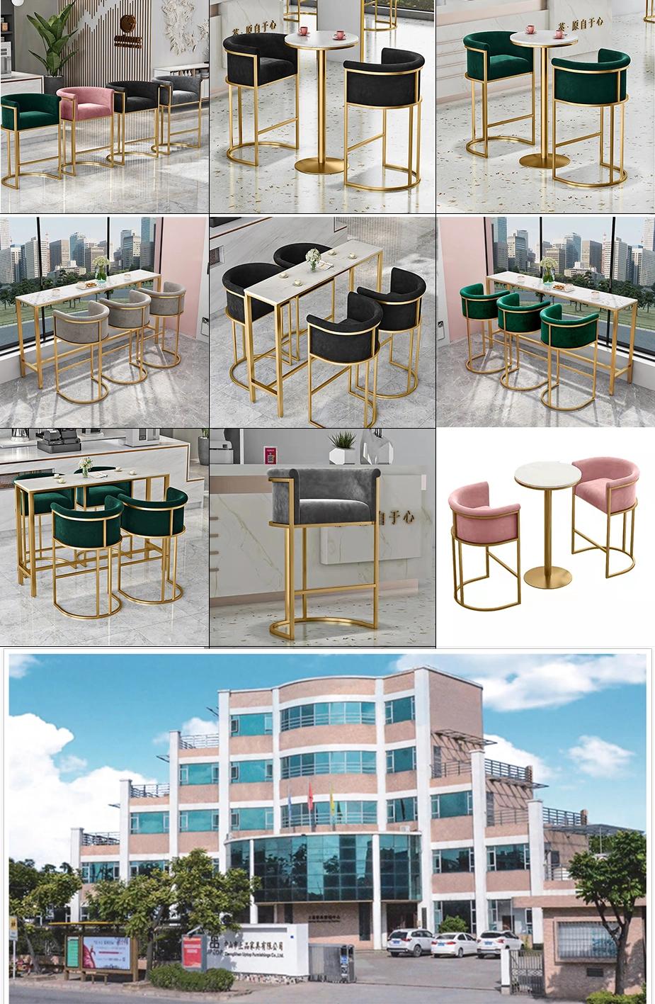 Customization Modern Wooden Metal/ Fabric/ Leather Chair with Table Furniture for Hotel Restaurant Dining Room Bar Cafe