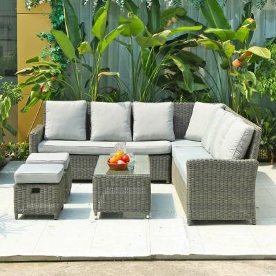 Outdoor Rattan Sofa Sun Room Garden Terrace Furniture Set