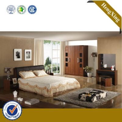 European Style Cheap Classic Wood Panel Double Bedroom Furniture Sets