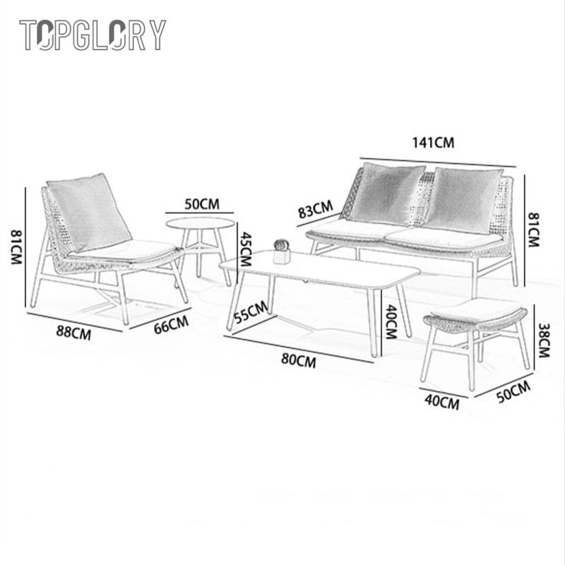 China Wholesale Aluminum Outdoor Dining Chair Metal Home Furniture Garden Table and Chair Set