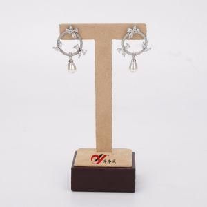 Microfiber with PU Leather T Shape Earring Display Stand