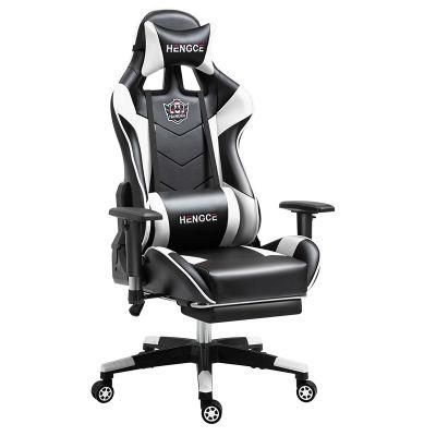 Amazon Hot Cheap Price PU Leather Ergonomic Game Chair with Footrest