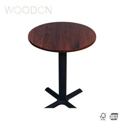 Wooden Veneer Walnut Wood Leather Style Furniture Tea Table Top