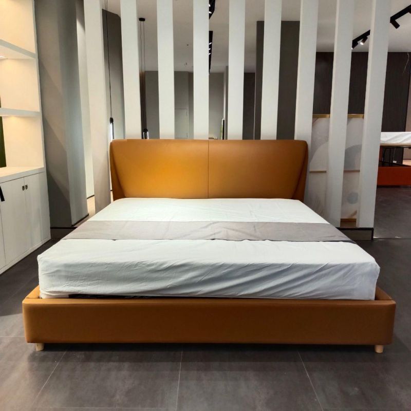 91 L 70 W 43 H Inches 1.5 M Contemporary Homely Style Bed with Beside Cabinet