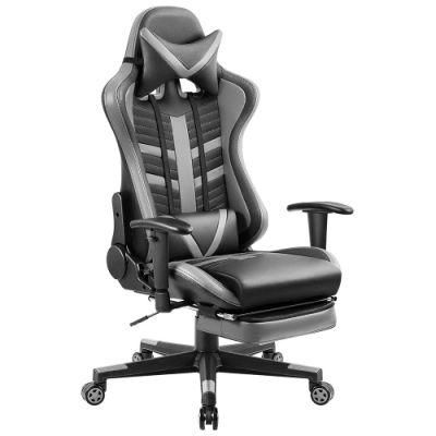 Rotating and Lifting Rest Chair Reclining Gaming Chair with Footrest