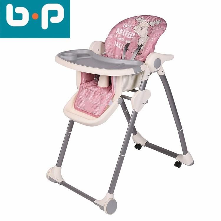 En14988 Baby High Chair for Baby Feeding with Double Tray