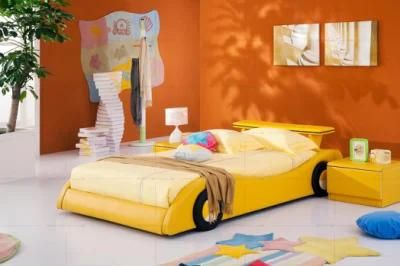 Bedroom Furniture Child Bed Wall Bed Yellow Bed Car Bed Gce006