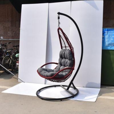 Modern Hotel Outdoor Patio Furniture Garden Egg Shape Hanging Swing Chair