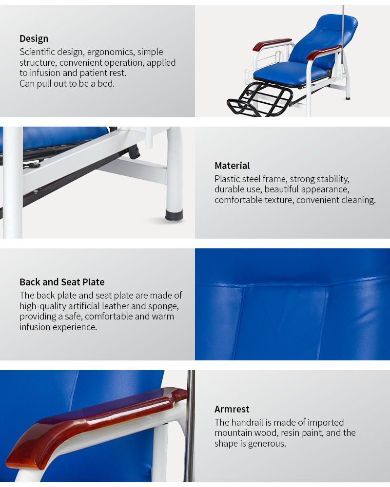 Ske005 Hospital Popular Metal Transfusion Chair for Sale