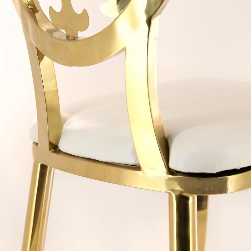 Hot Sale Silver Metal Rental Wedding Cross Back Chair Wedding Furniture Throne Banquet Party Event Chairs Dining Chairs