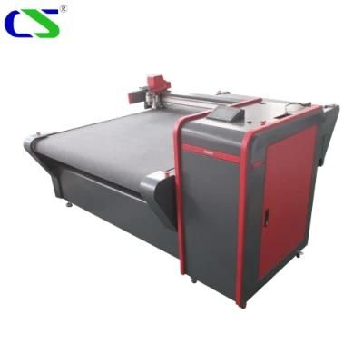 1625 Automatic Oscillating Knife Multi Layers Fabric Cutting Machine with Collection Table