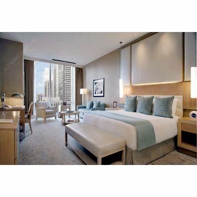 Luxury Contemporary 5 Star Hotel Wood Bedroom Furniture Set for Dubai Hotel Used