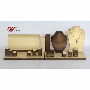 Brown Color PU Leather Jewelry Display Stand