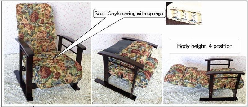 Rural European Style Living Room Balcony Folding Lounge Armrest Chairs