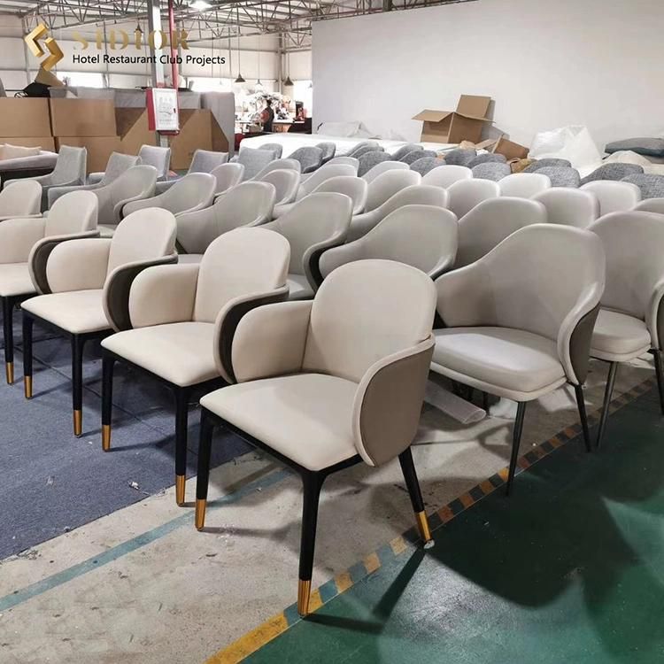Modern Event Furniture Stackable Black Metal Frame Square Dining Chairs