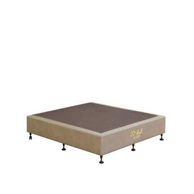 Hotel Furniture Plywood Bed Base with Leather Cover
