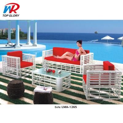 Traditional Wicker Rattan Sofa Garden Luxury 5 Star Outdoor Hotel Furniture