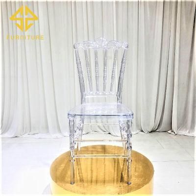 Newest Event Furniture Plastic Clear Dining chair