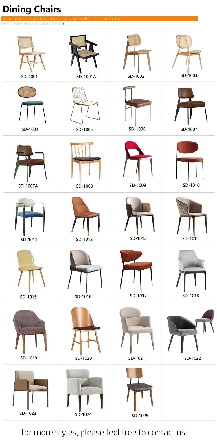 Cbm Luxury Italian MID Century Modern Solid Wood Dining Room Chairs