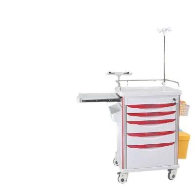 UL-22MD61 ABS Plastic Hospital Medical Equipment Muti-Function Hospital Trolley