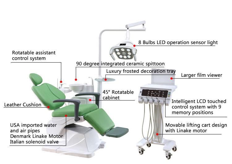 CE Approved Dental Equipment Integral Dental Chair Unit Portable Dental Unit Price