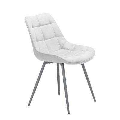 Fashionable PU Leather Chrome Dining Chair
