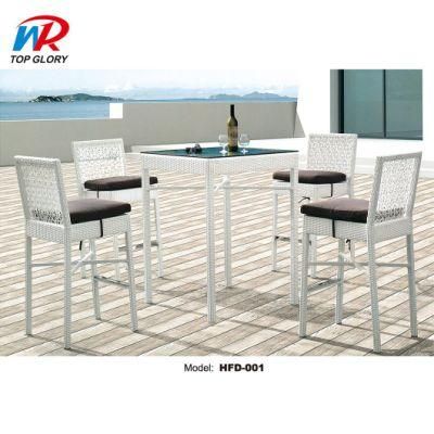 High Quality PE Rattan Industrial Commercial Cafe Home Center Bar Stool