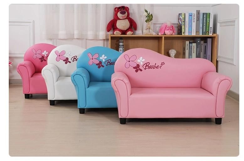 Kids Modern Leather Sofa, Living Room Baby Cartoon Sofa, Children Furniture Sofa, Day Care Center Sofa, Preschool Sofa, Nursery Sofa, Children Care Center Sofa