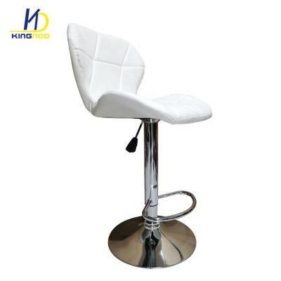 Modern Industrial Adjustable Swivel High Bar Chairs with Backs for Sale