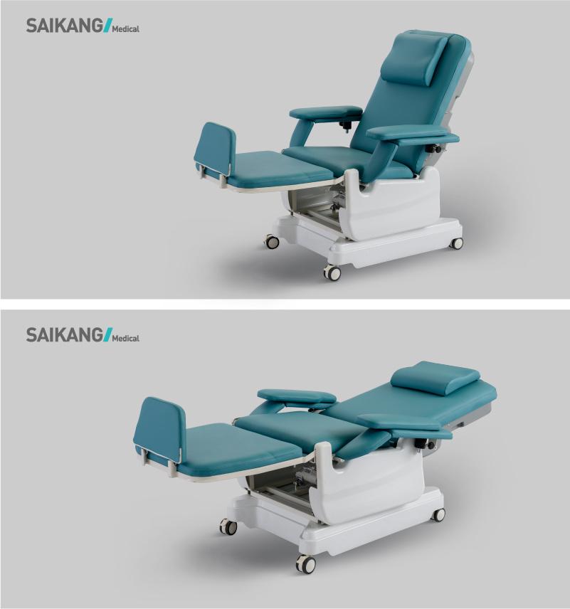 Ske-120A Electric Two Function Medical Blood Drawing Donate Hemodialysis Chair