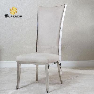 Indian Metal Furniture Stainless Steel Frame Dining Chair for Sale