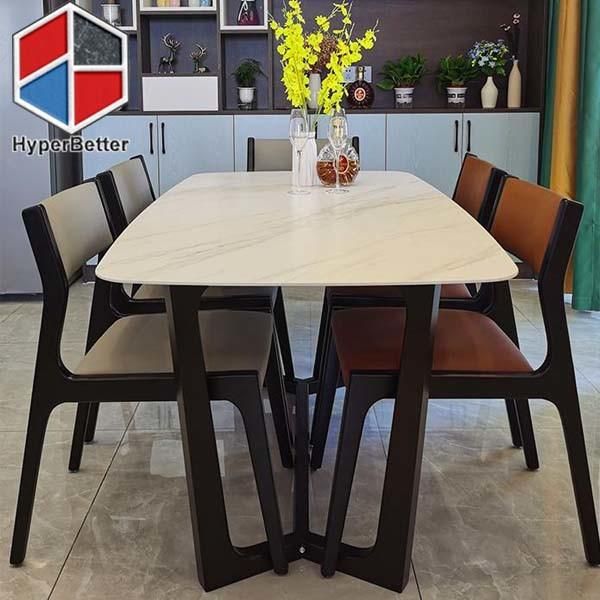 Armless Wood Frame PU Leather Hotel Chairs