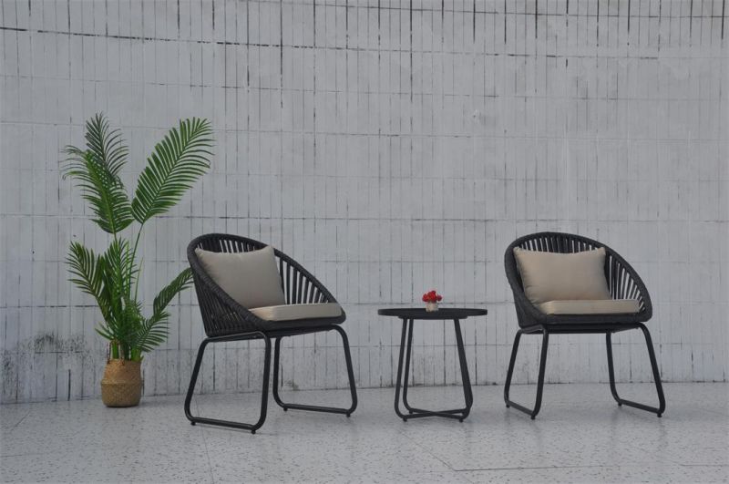 Modern Style Aluminum Outdoor Patio Garden Outdoor Rattan Aluminum Furniture Chair Set