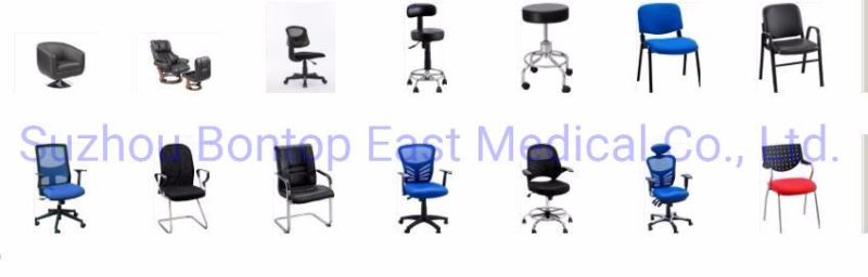 High-Level Adjustable Comfortable PU Leather Office Chair with Chromed Base