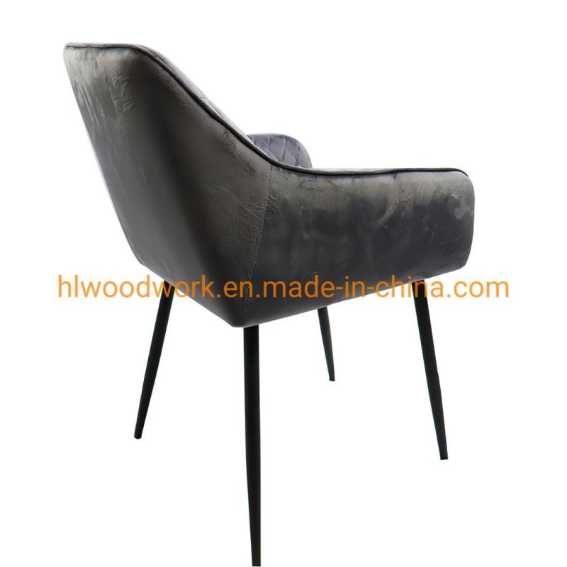 Factory Wholesale Modern Hotel Wedding Party Fabric Restaurant Banquet Dining Chair Dining Room Furniture Luxury Metal Legs Upholstered Leather Dining Chairs