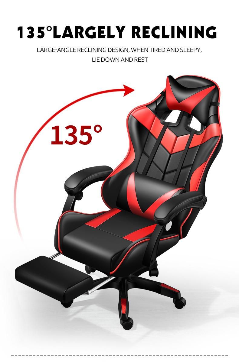 CE Approval Cheap Office Furniture Modern Chair Game Ergonomic Game Chair Massage Game Racing Footrest Chair