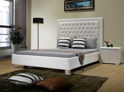 Huayang Luxury Modern Hotel Bedroom Furniture 1.8m Leather King Bed Bedroom Bed