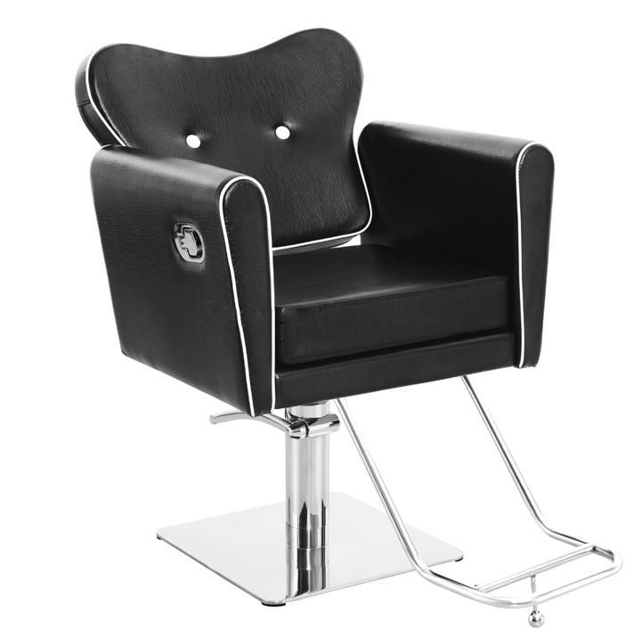 Hl-1126 Salon Barber Chair for Man or Woman with Stainless Steel Armrest and Aluminum Pedal