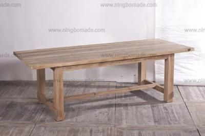 Nordic MID Century Furniture Grey Reclaimed Fir Wood Dining Table