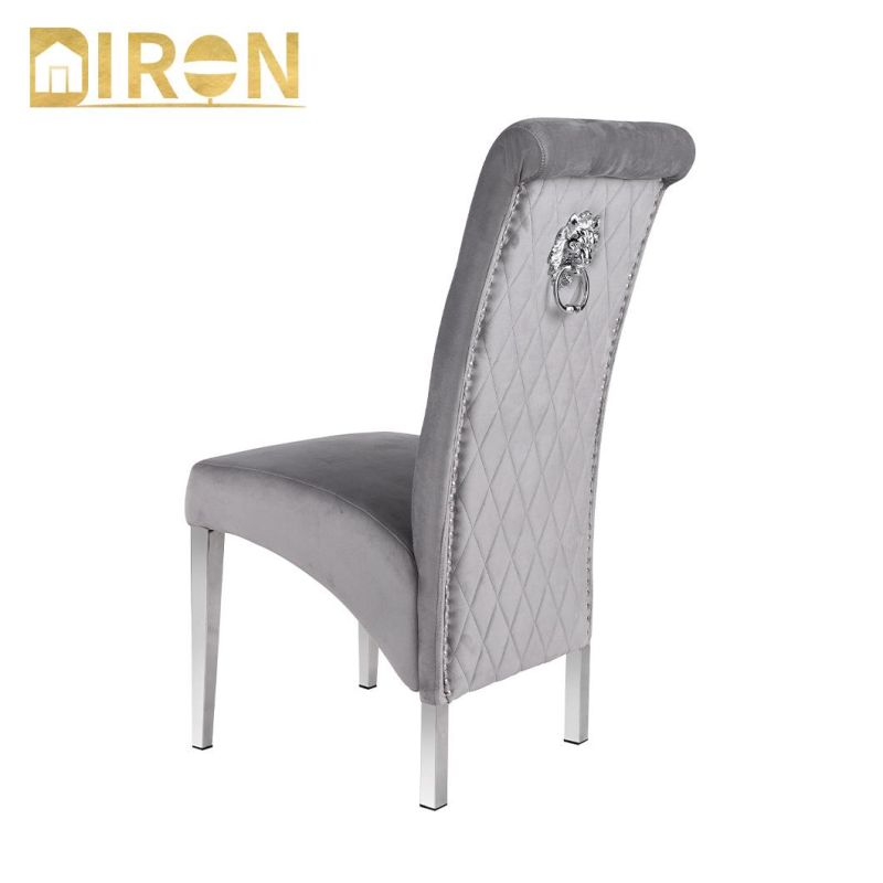 Wholesale Modern Design Home Velvet Furniture Upholstered Leather Dining Chairs