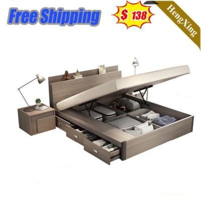 Modern Commercial Wooden Hotel Bedroom Furniture Set Double King Size Single Beds