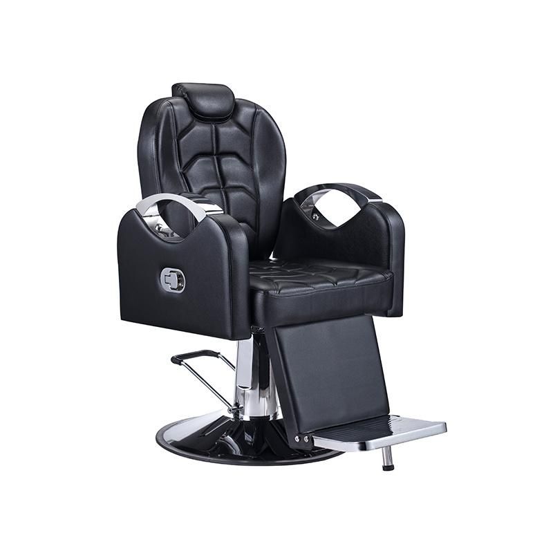 Hl-1102 Salon Barber Chair for Man or Woman with Stainless Steel Armrest and Aluminum Pedal