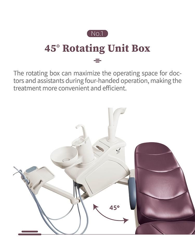 Dental Chair Materi with Micro Fiber Leather Cushion