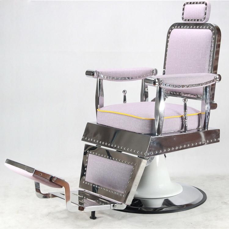 Hl-9267 Salon Barber Chair for Man or Woman with Stainless Steel Armrest and Aluminum Pedal