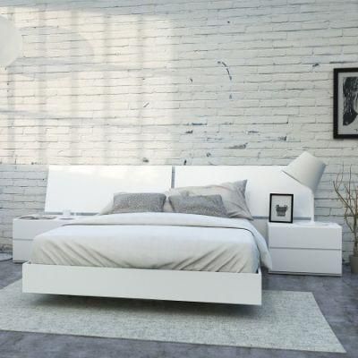11naa037 Modern Simple Bedroom Furniture Set Wooden Melamine Home Furniture